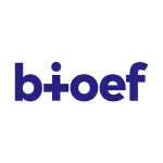 Logo de BIOEF (Fundación Vasca de Innovación e Investigación Sanitarias), colaborador en gestión de salud.